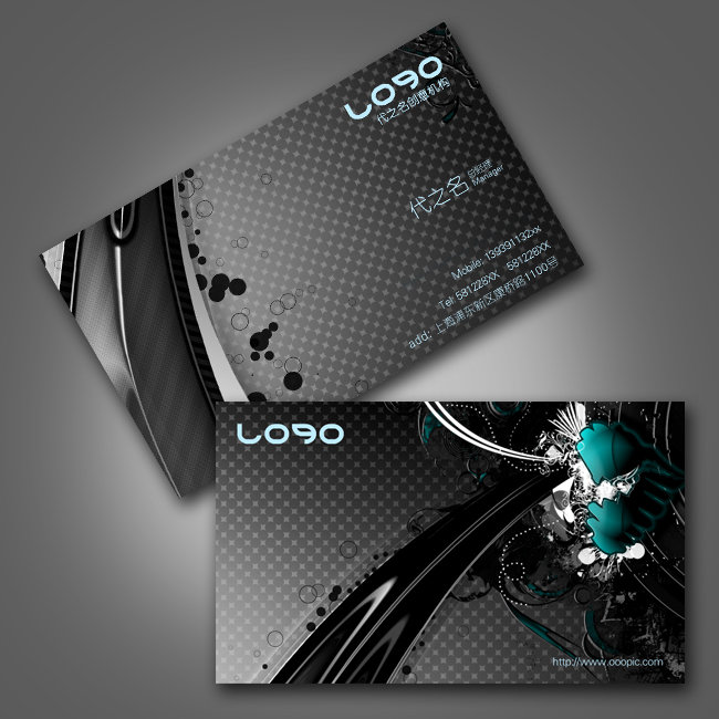 时尚行业<em>抽象</em>艺术名片设计模板下载(<em>图片</em>编号