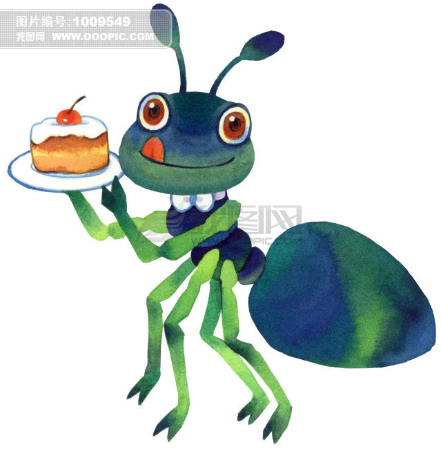 插画彩绘卡通蚂蚁图片素材(图片编号:1009549