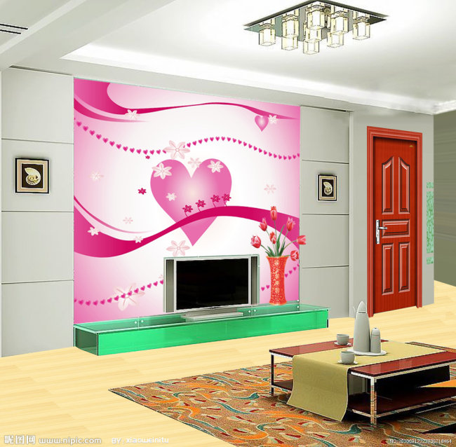 心动时刻模板下载(图片编号:1021310)_背景墙