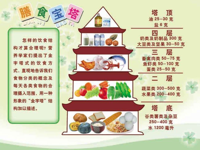 膳食宝塔 合理饮食图片