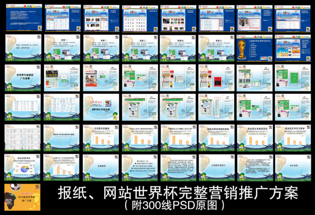 报纸、网站世界杯完整营销推广方案模板下载(