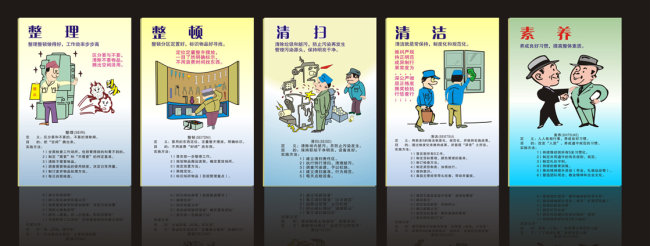 5S管理模板下载(图片编号:1083459)_海报设计