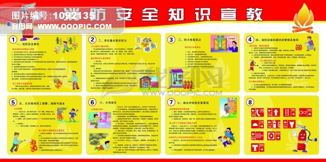 消防安全知识宣教图片下载