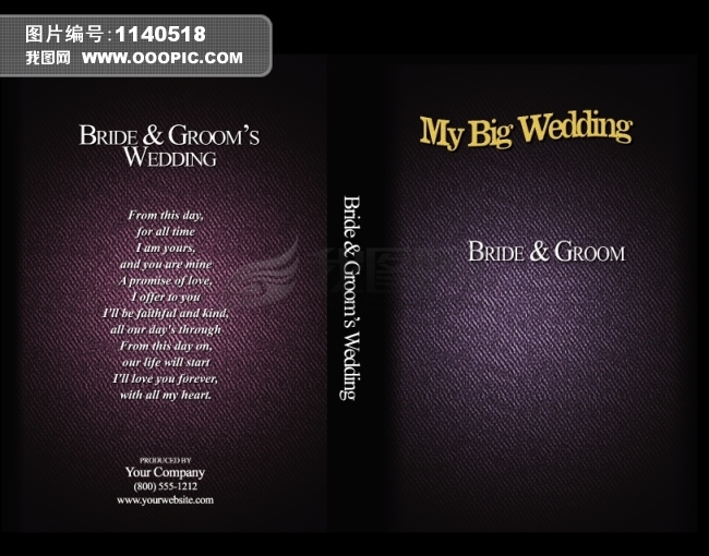 婚纱摄影像册封面设计模板下载(图片编号:114