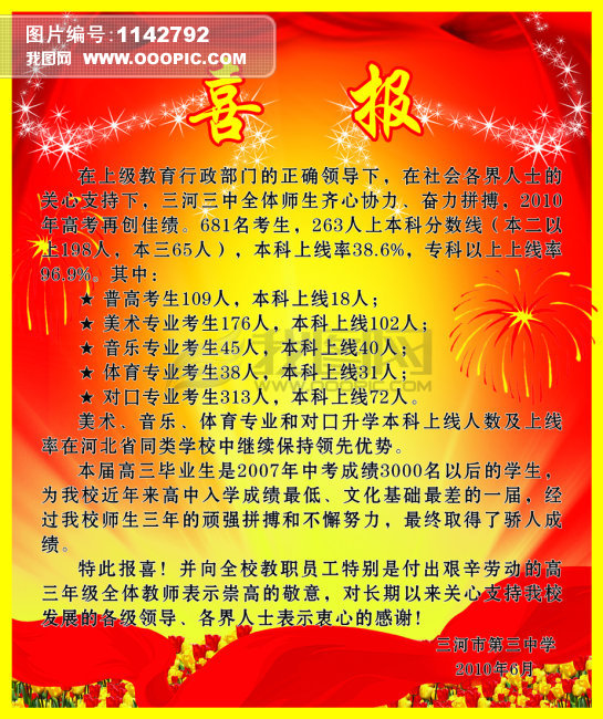 喜报格式