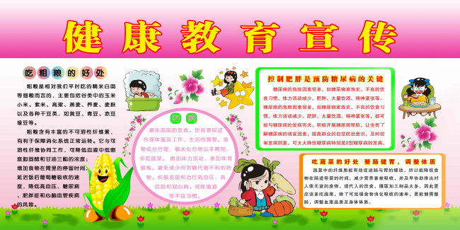 展板板报健康教育展板