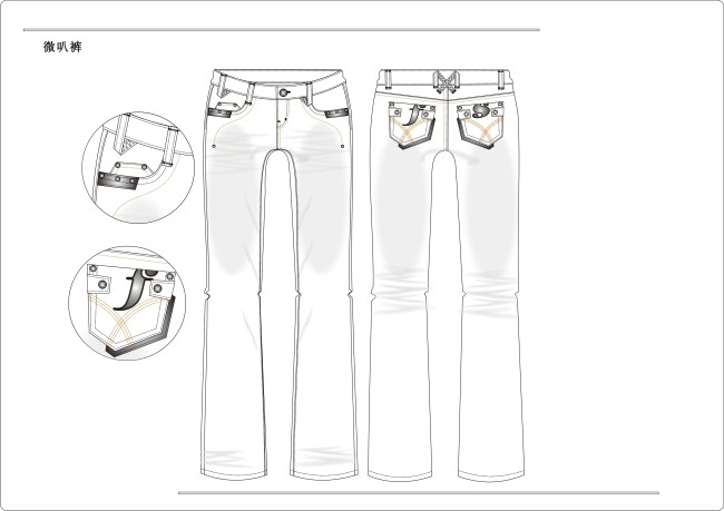 牛仔女裤模板下载(图片编号:1225249)_服装|T恤|衣