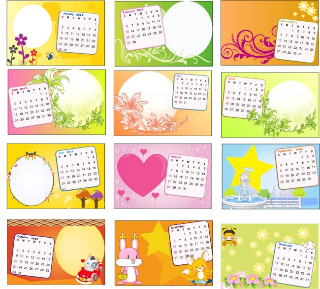 2011年儿童照片台历模板模板下载(图片编号:1330498)_台历设计 | 2014_海报设计|促销|宣传广告_我图网weili.ooopic.com