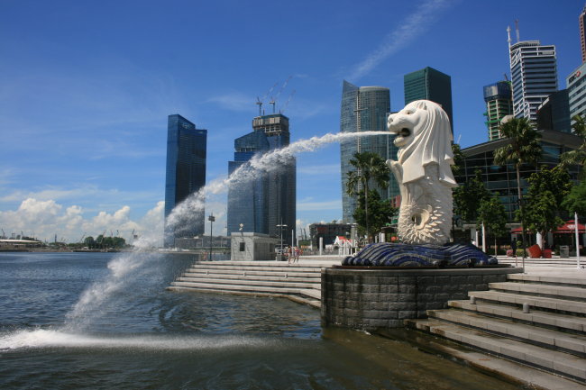 新加坡鱼尾狮公园模板下载(图片编号:1393540