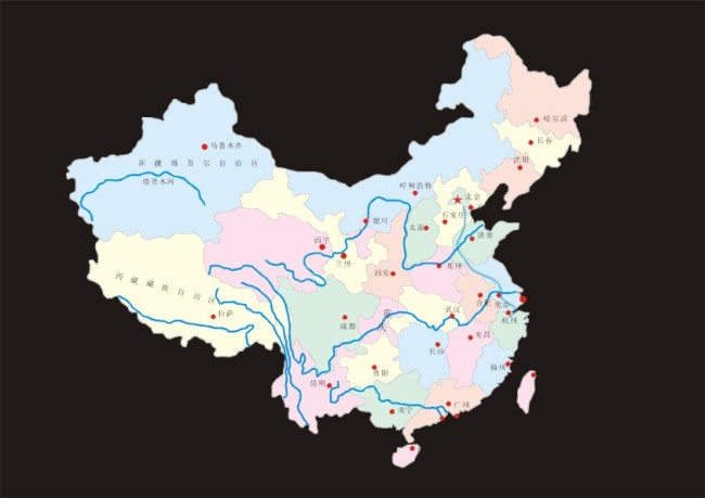 矢量CDR中国地图模板下载(图片编号:1491674)_原创素材_插画|素材|元素|卡通_我图网www.ooopic.com