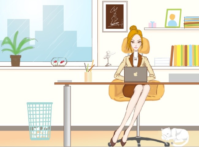 时尚<em>office lady</em>-001模板下载(图片编号:213635