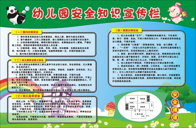 幼儿园_安全知识宣传栏模板下载(图片编号:31