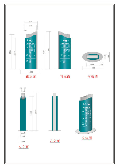 楼层引导牌