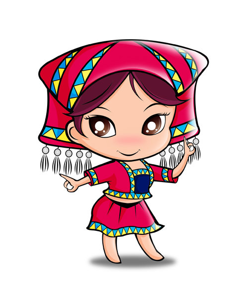 平面设计行业卡通形象设计psd源文件下载模板