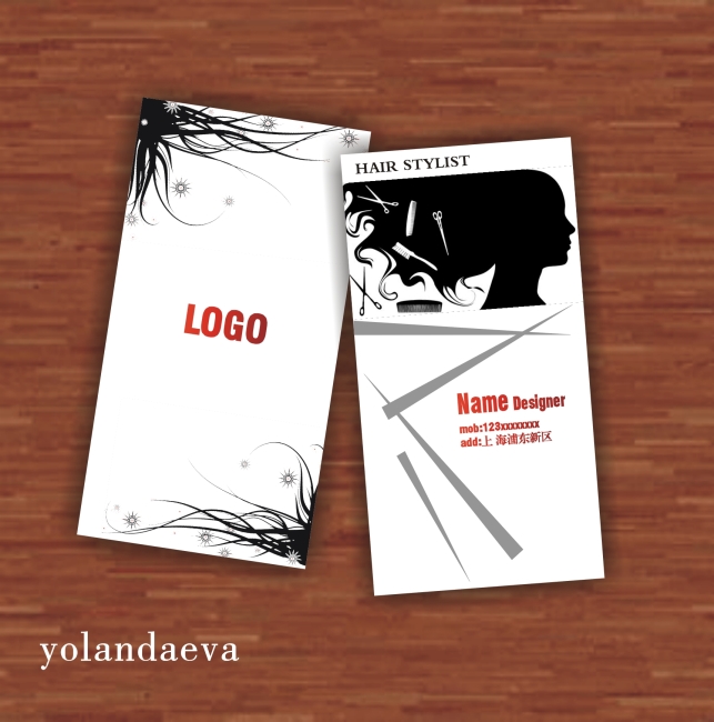 发型师名片模板下载(图片编号:10234332)_美容