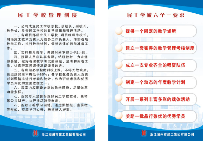 民工学校制度牌展板模板下载(图片编号:10296452)_