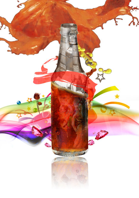 饮料创意招贴模板下载(图片编号:10296936)_海