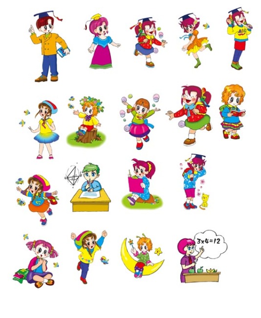 小学生卡通模板下载(图片编号:10308755)_卡通