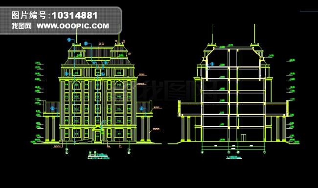 欧式建筑CAD图模板下载(图片编号:10314881