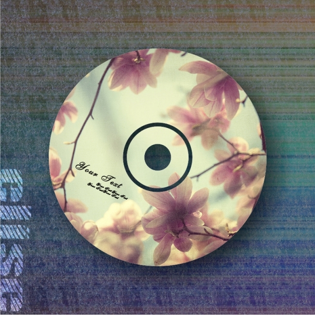 花朵唯美光盘 CD模板下载(图片编号:1032485