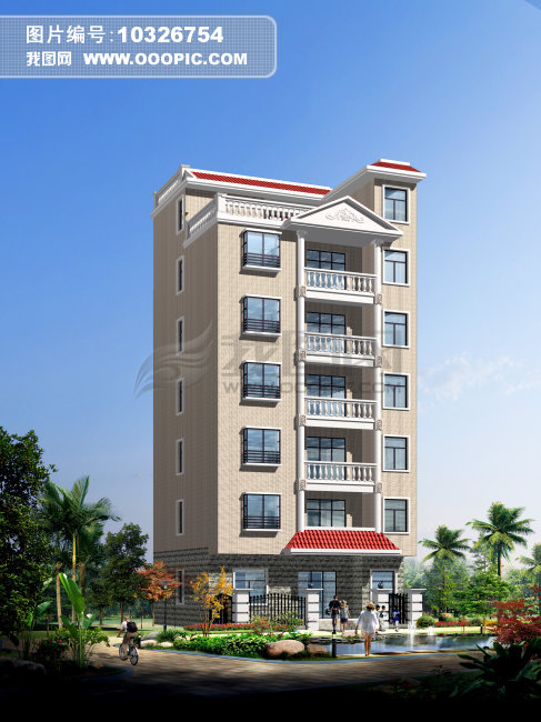 私人住宅楼模板下载(图片编号:10326754)_金属