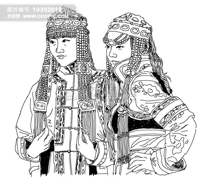 蒙古女子图片素材(图片编号:10352618)