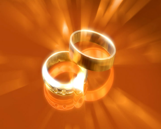 新婚戒指视频素材