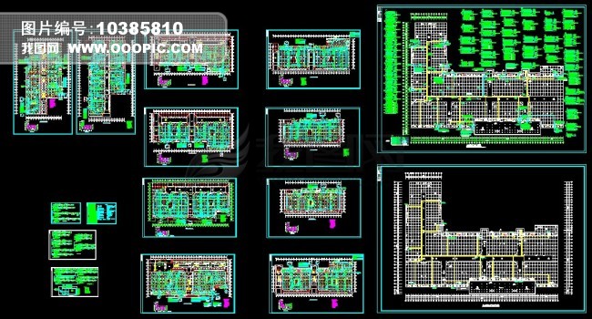 某17万平大型商场消防图纸模板下载(图片编号