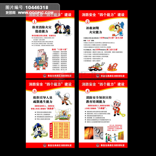 消防安全防火宣传展板模板下载(图片编号:104