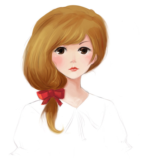 唯美<em>插画美少女</em>模板下载(图片编号:10449864