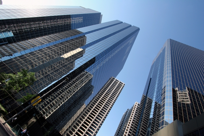 蓝天下的建筑物摄影高清图片模板下载(图片编