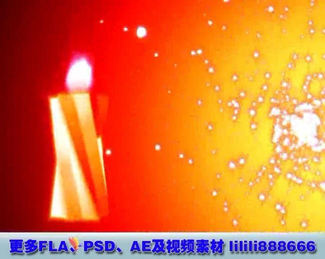 高清动感蜡烛粒子视频背景素材模板下载(图片