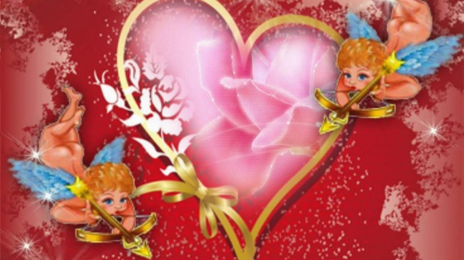 爱心婚庆婚礼LED大屏幕背景视频素材02模板