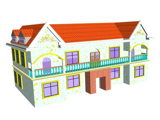 民房设计图模板下载(图片编号:10562699)_室外模型_3D模型下载|模型库|3D效果_我图网www.ooopic.com