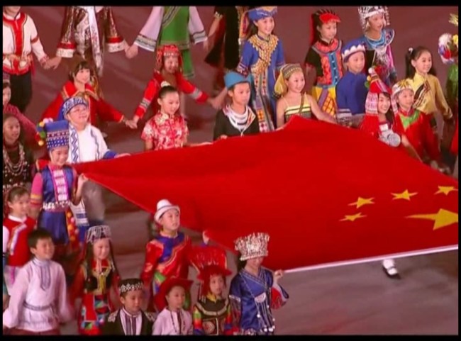 实拍奥运会开幕升旗模板下载(图片编号:10575