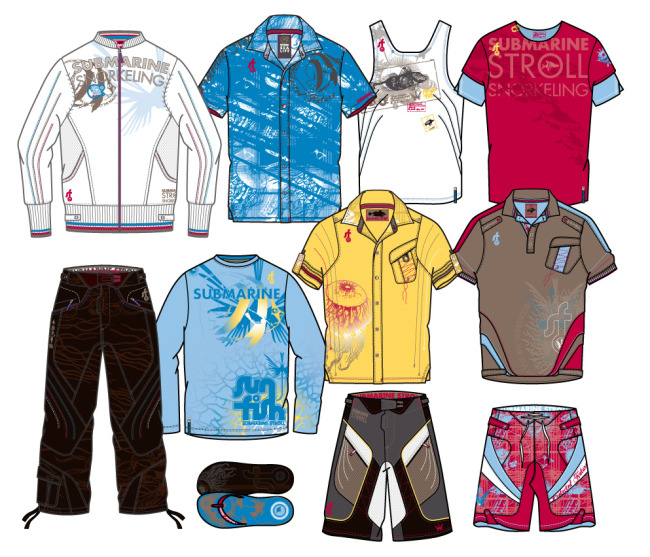 国外时尚运动款式手稿模板下载(图片编号:105