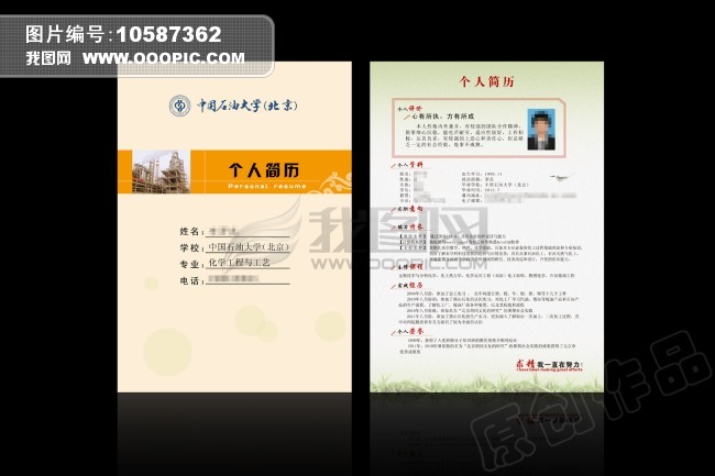 简洁个人简历模板下载(图片编号:10587362)_其他模板图片