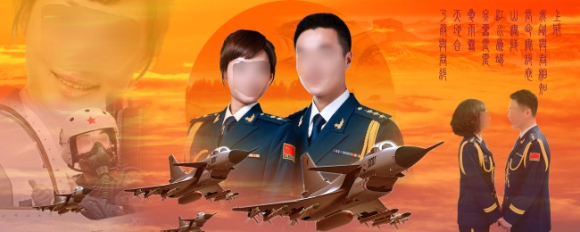 军人婚礼背景墙模板下载(图片编号:10613654