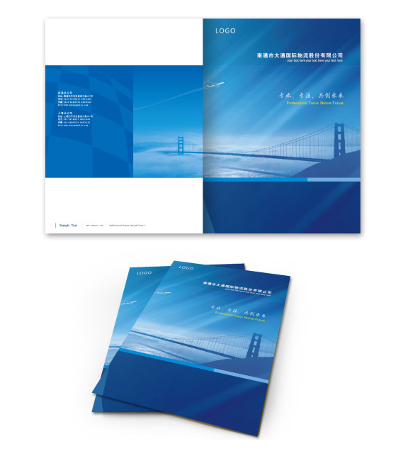 大通国际物流公司封面模板下载(图片编号:106