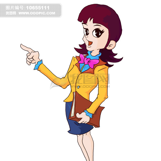 职业人员卡通_