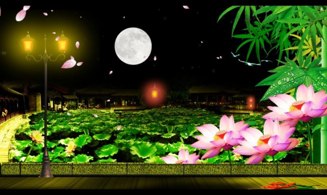  十五的月亮 升上了天空(AE源文件)模板下载(图