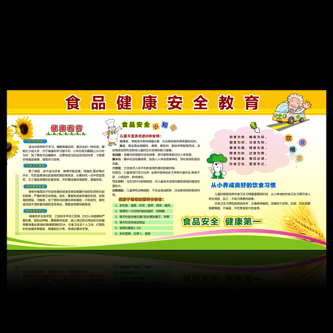 食品健康安全教育模板下载(图片编号:1067101