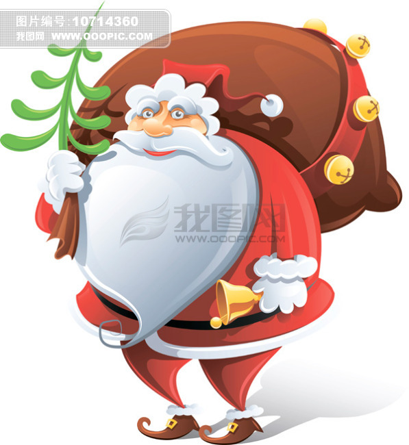 矢量卡通圣诞老人图片模板下载(图片编号:107