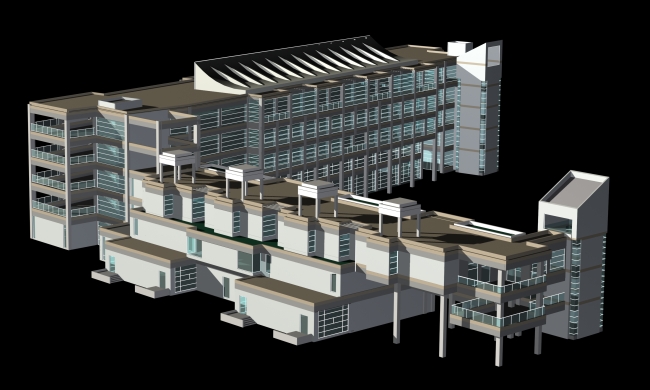多层高层住宅小区MAX模型下载模板下载(图片