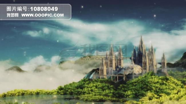 美丽仙境梦幻的风景婚庆视频背景素材模板下载