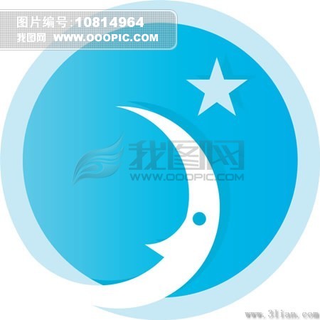 月亮星星图标模板下载 月亮星星图标图片下载