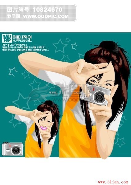 <em>相机女孩</em>模板<em>下载</em>(图片编号:10824670)__其他
