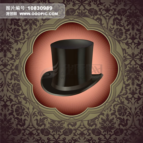 绅士帽背景模板下载(图片编号:10830989)__其