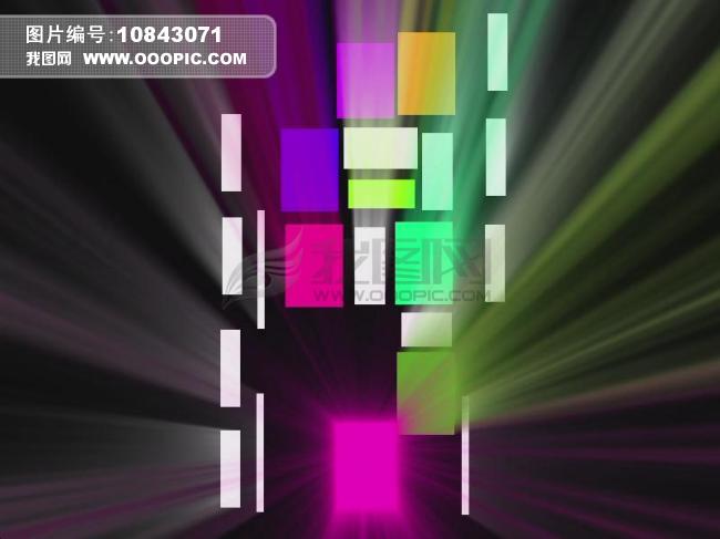 七彩方块方格闪烁背景视频素材模板下载(图片