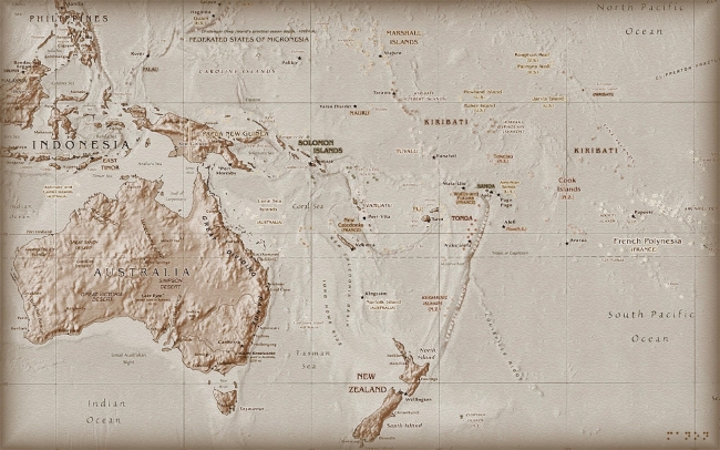 世界地形地图图片